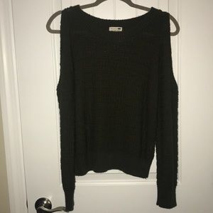 sweater with cut out shoulders